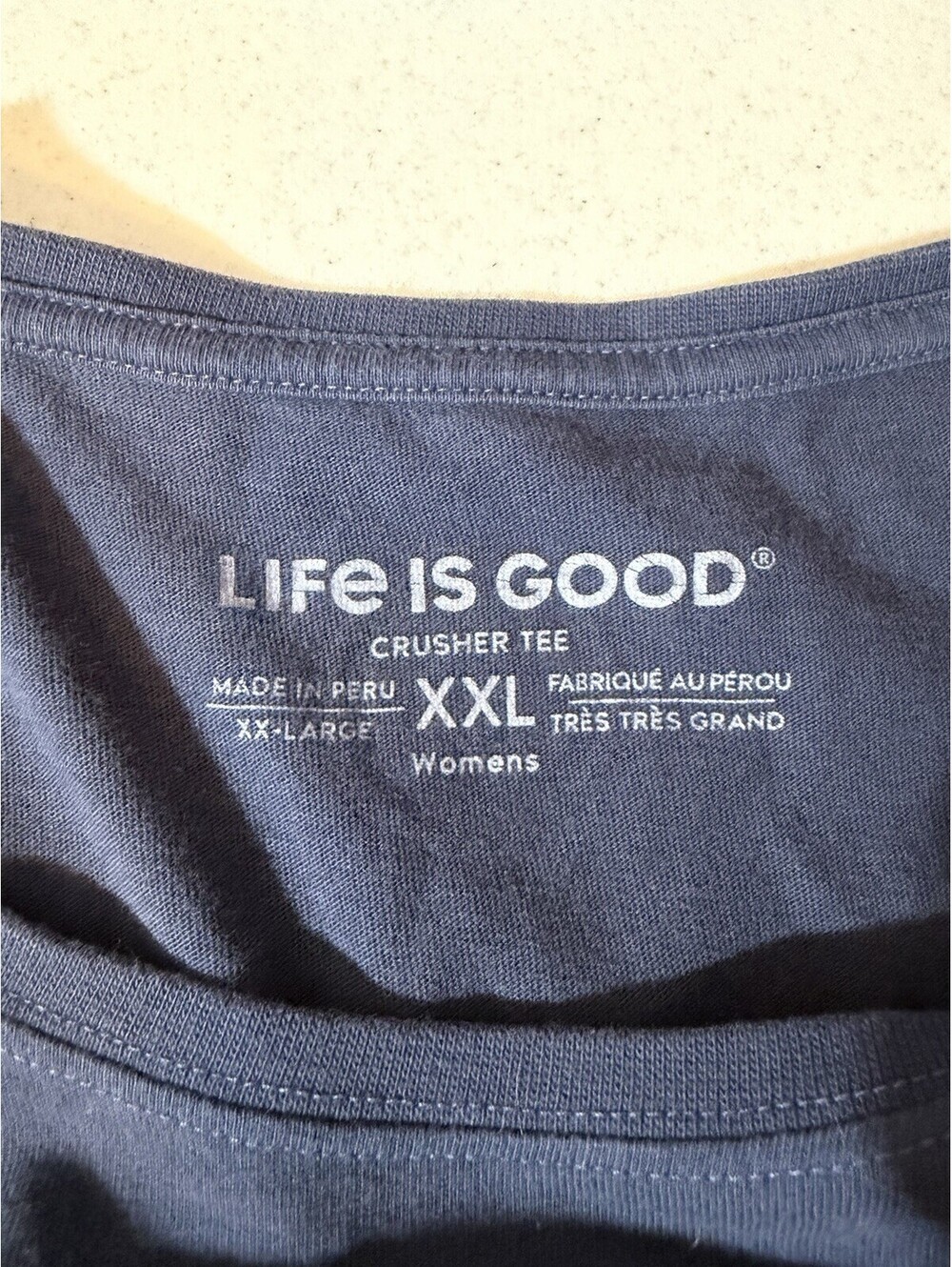 Life is Good Long Sleeve Crusher Tee If You Never Get Lost Womens XXL - Picture 6 of 9